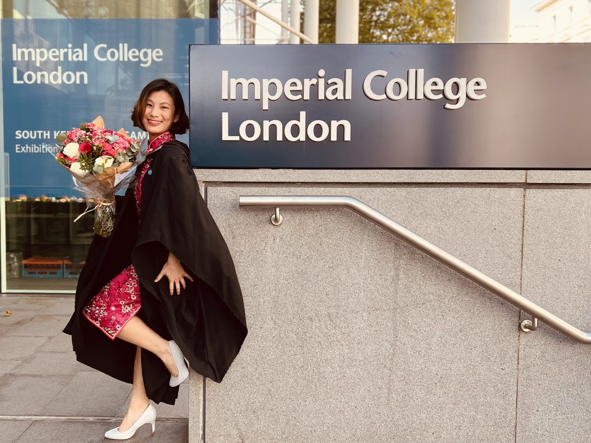 Rhea Lau graduating from Imperial College London