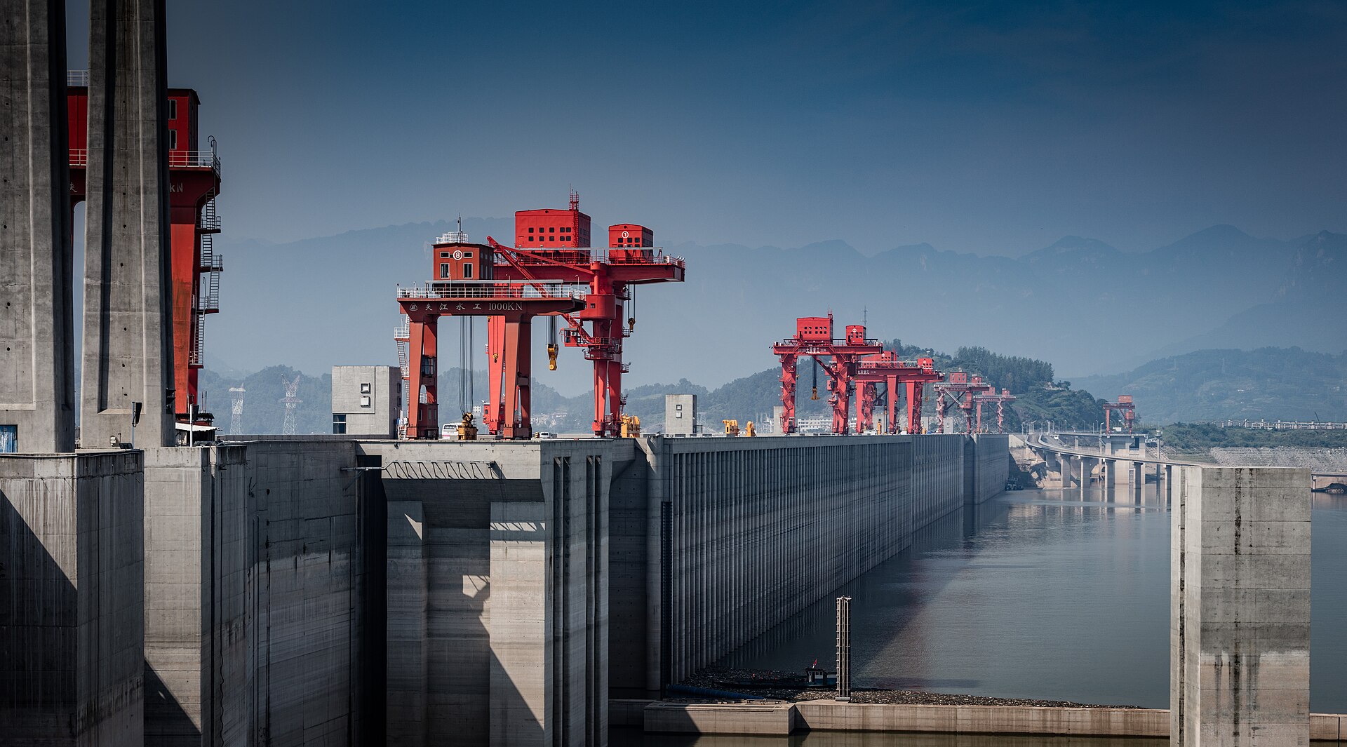 The Three Gorges Dam on the Yangtze River, China